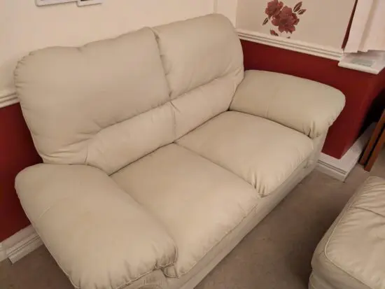 2 seater leather sofa