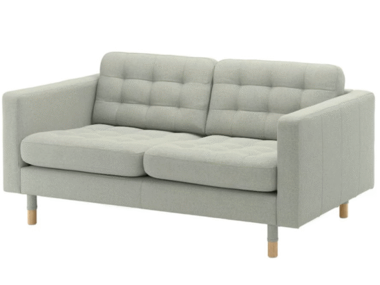 LANDSKRONA - 2-seat sofa, Gunnared light green/wood