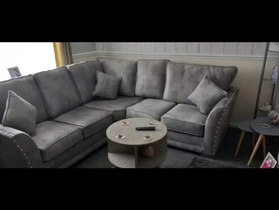 Grey corner sofa