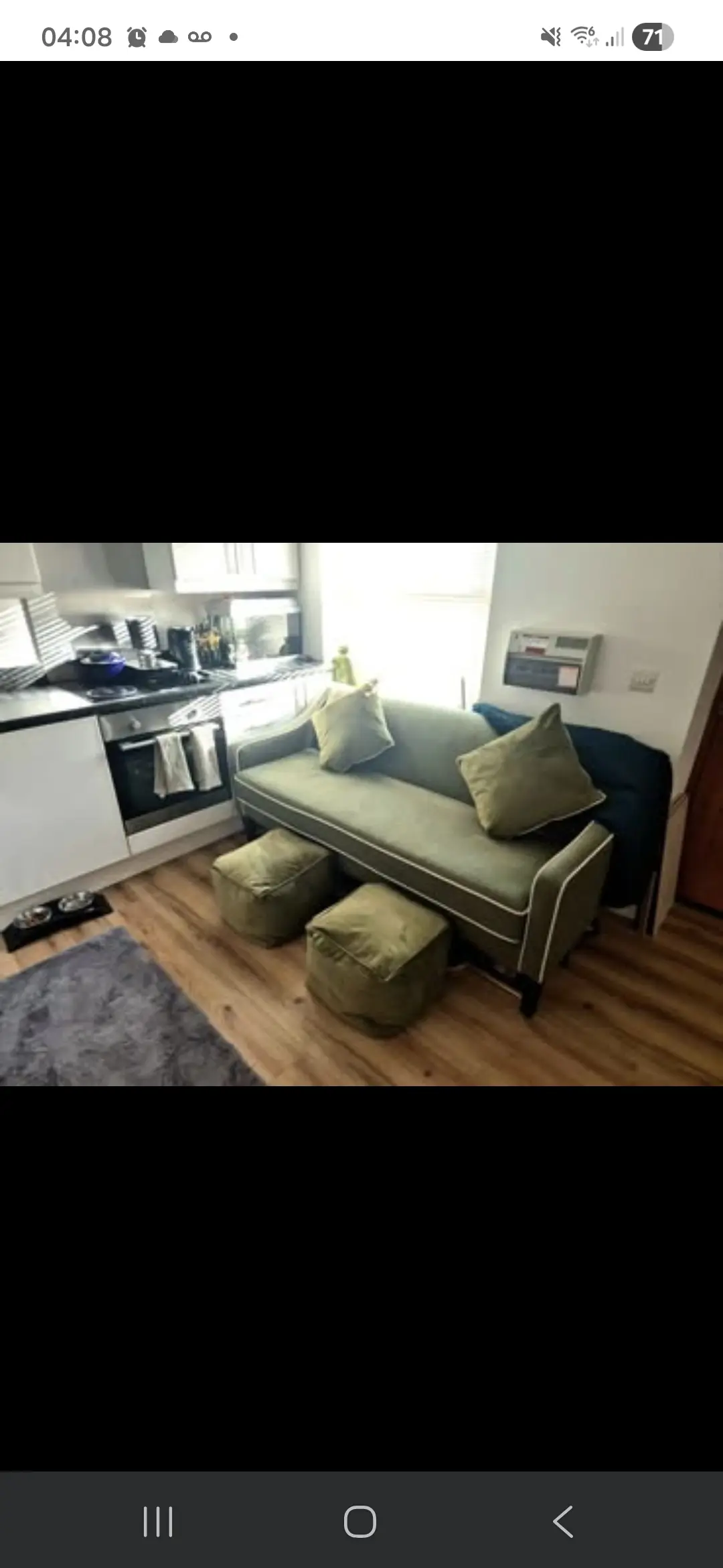 Olive green John Lewis sofa. Brand new.