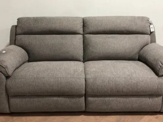 SANDER 3 SEATER FABRIC SOFA IN GREY