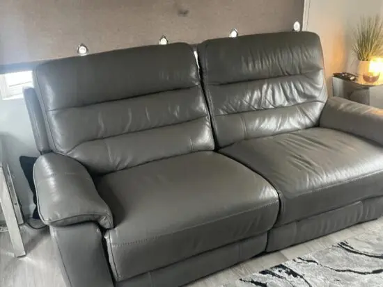 DFS 3 seater electric reclying sofa