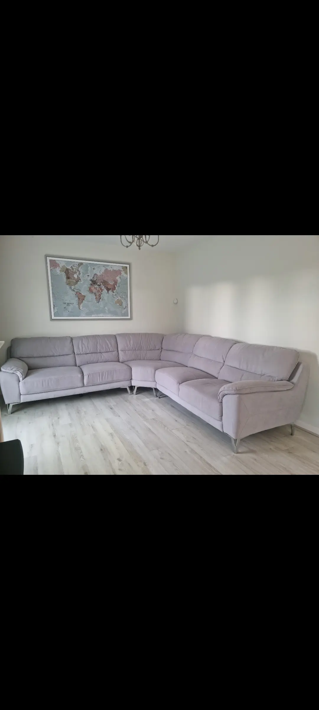 Light Grey Corner Sofa