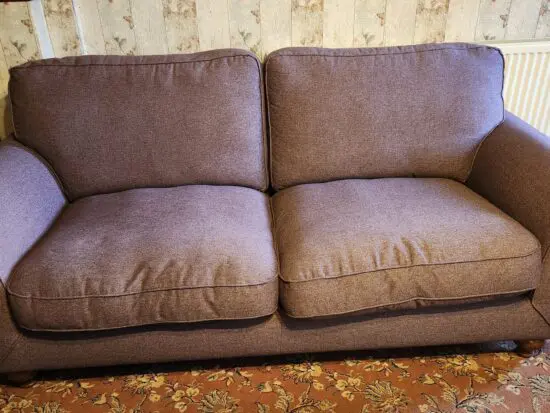 2 Seater dusky pink sofa