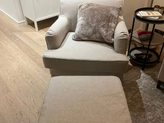 IKEA Sofa Chair with Footstool