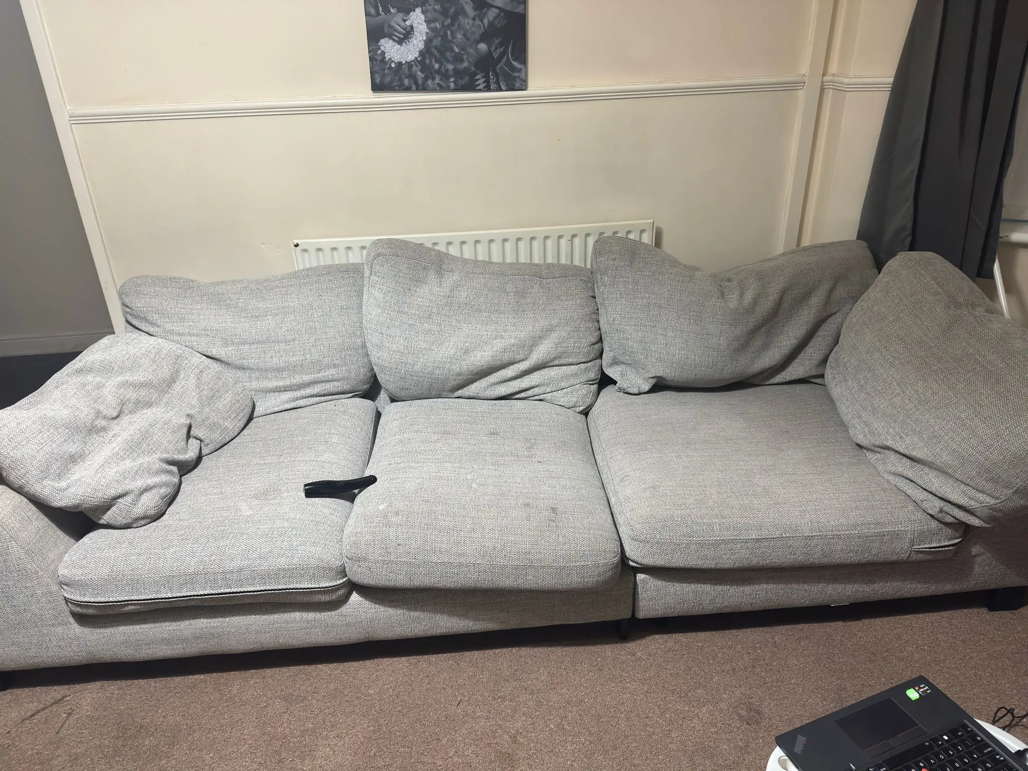 DFs Grey Euphoria Corner sofa