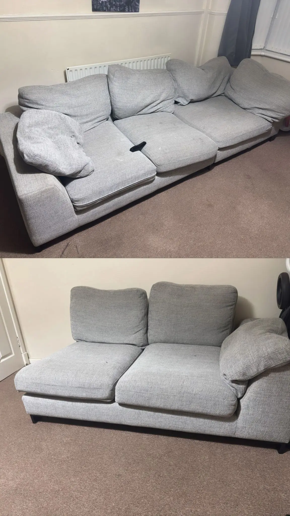 DFs Grey Euphoria Corner sofa
