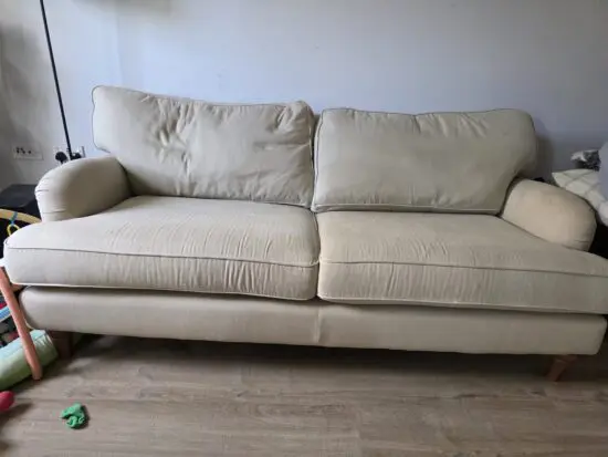 Biege 3 seater sofa