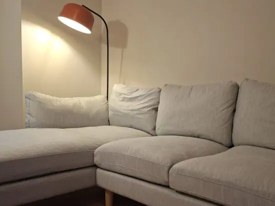 Habitat Light Grey Salome 3-seater Chaise Sofa