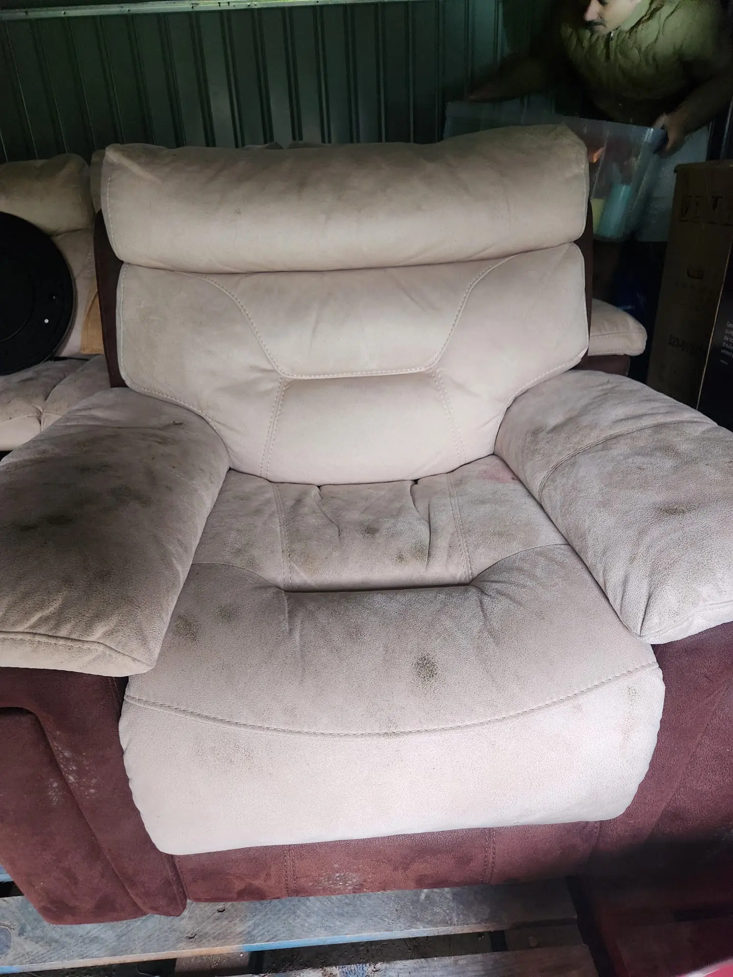 DFS Power Recliner Sofa set (3+1) and Storage Footstool