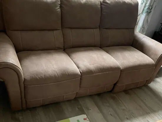 3 seater electric recliner , brown