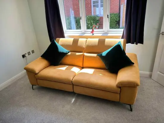 Mustard Barker & Stone House Electric Recliner