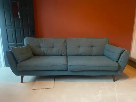 DFS French connection 4 seater sofa in teal