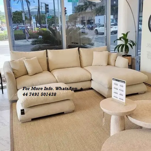 Harley Chaise Corner Sofa For Sale ( Beige )