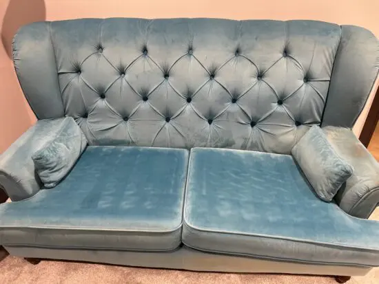 Teal 3 seater sofa