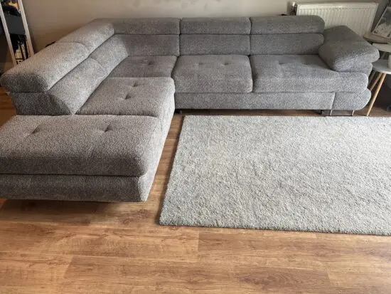 Furniture story grey corner sofa, sofa bed