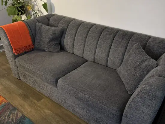 Grey/ charcoal 3 seater sofa bed