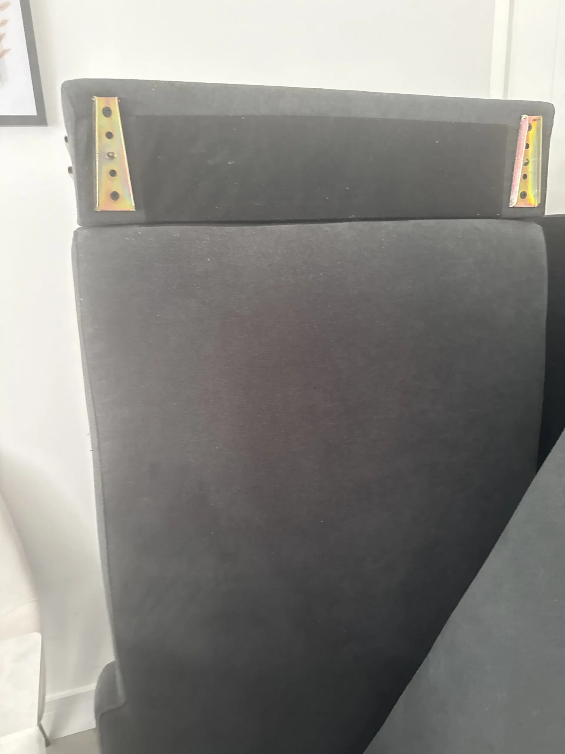 Linen look L.shaped sofa bed