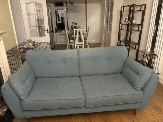 DFS /French Connection Teal 3 seater