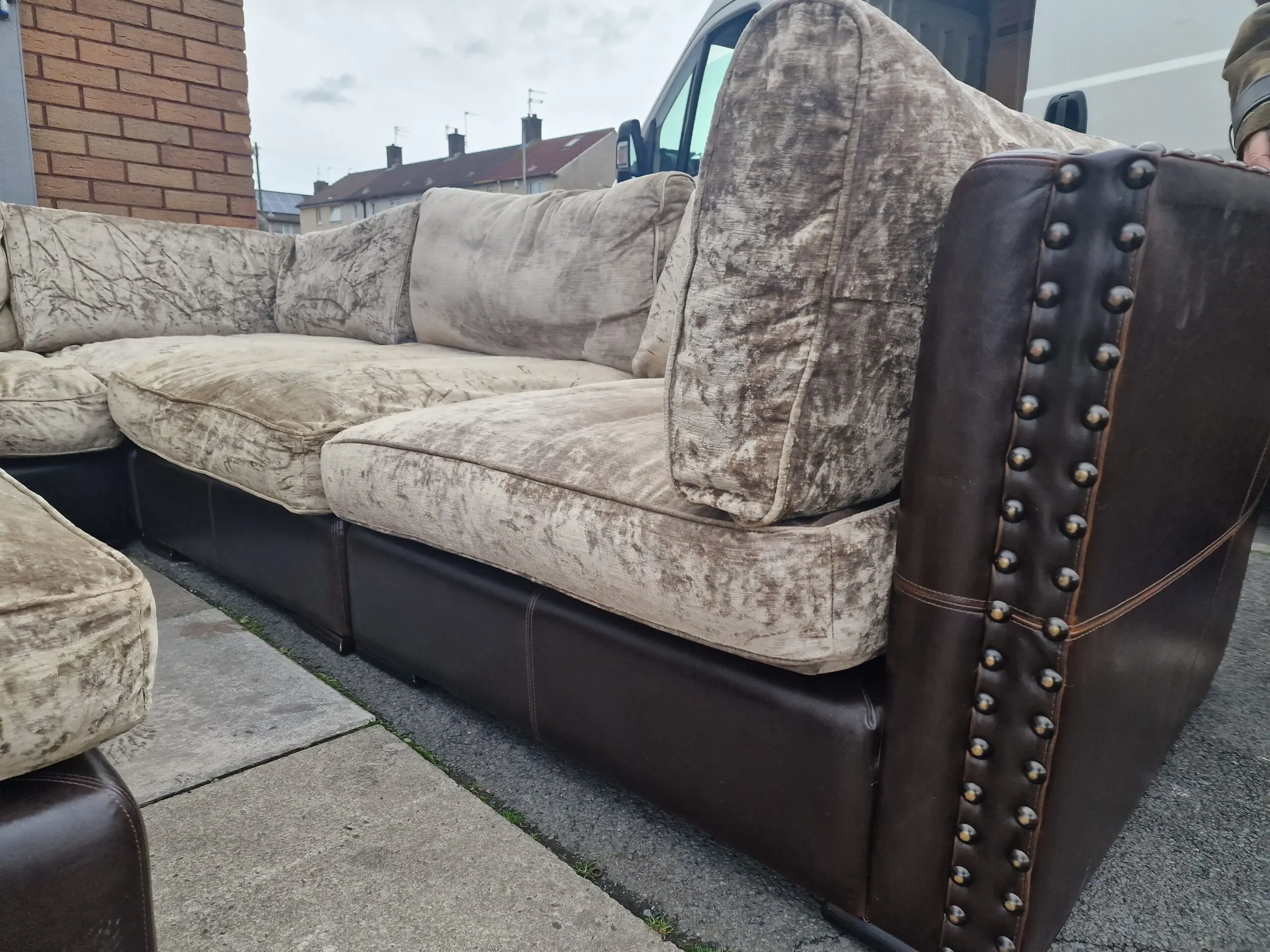 Large Corner unit with foot stool