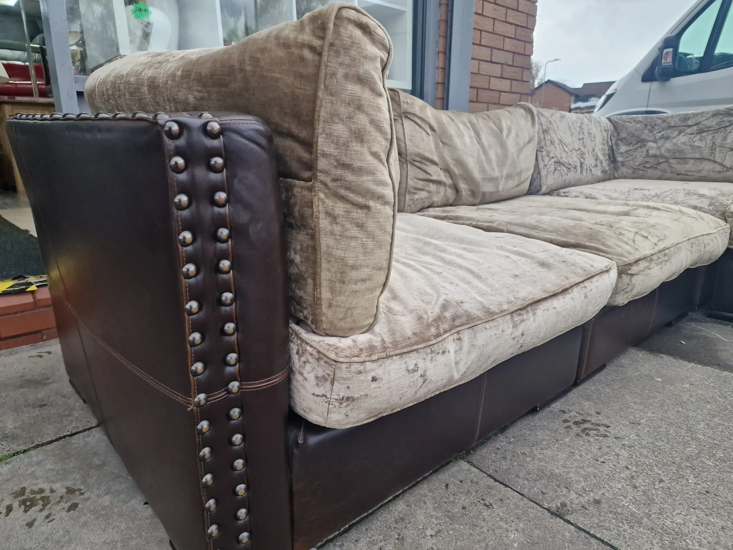 Large Corner unit with foot stool