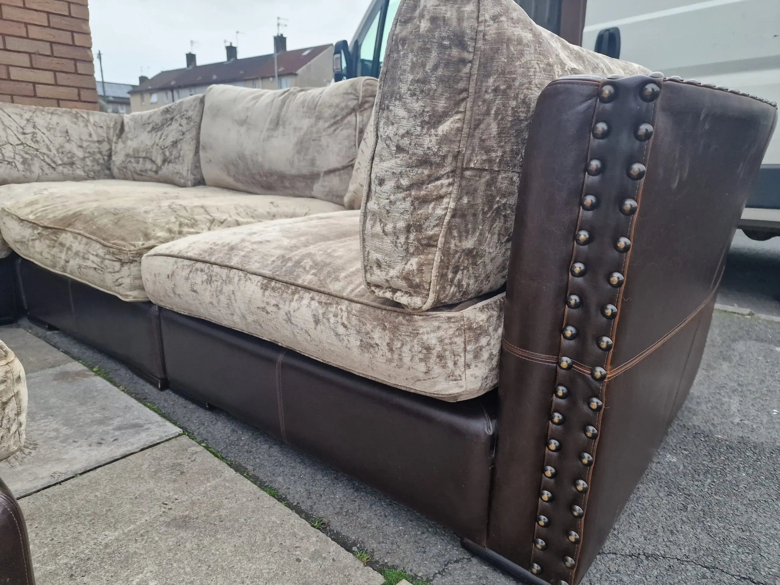 Large Corner unit with foot stool