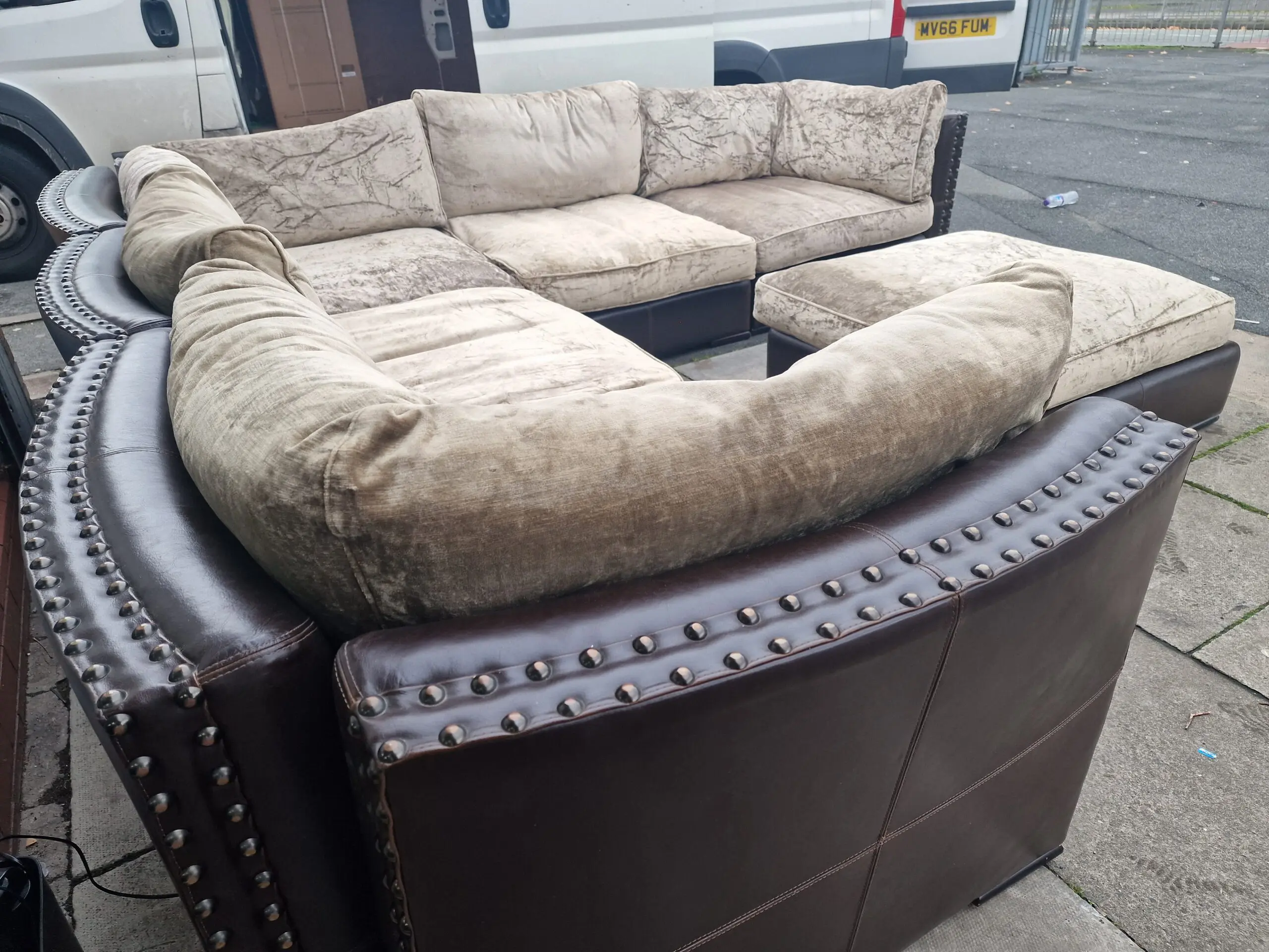 Large Corner unit with foot stool