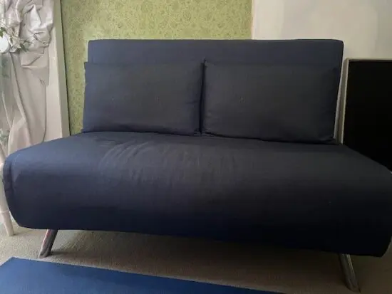 Blue sofa bed