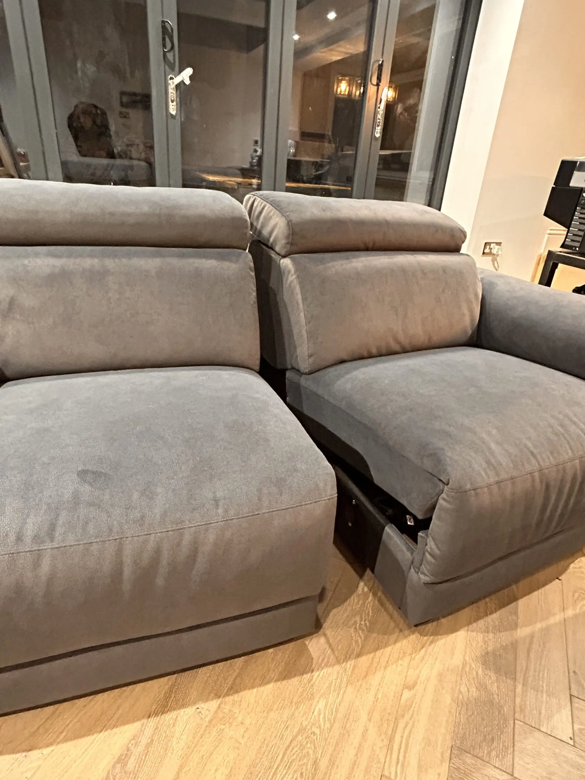 BRAND NEW DISPLAY SCS Riolo Power Recliner Sofa and Chair, Italian made