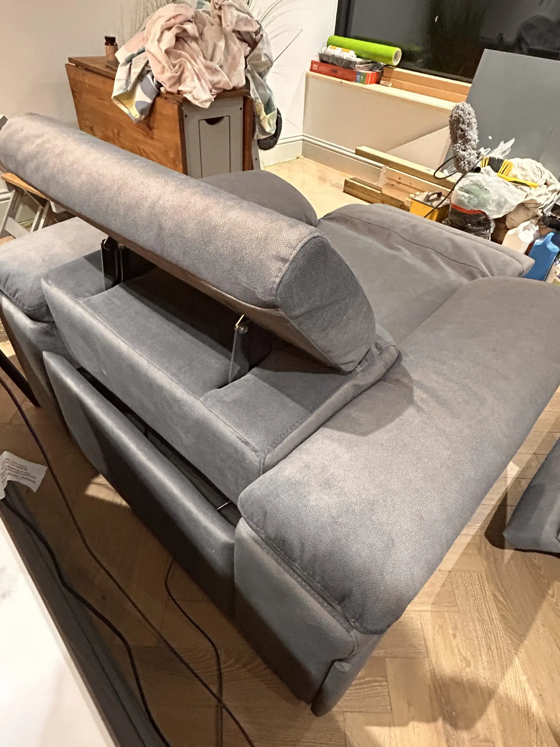 BRAND NEW DISPLAY SCS Riolo Power Recliner Sofa and Chair, Italian made