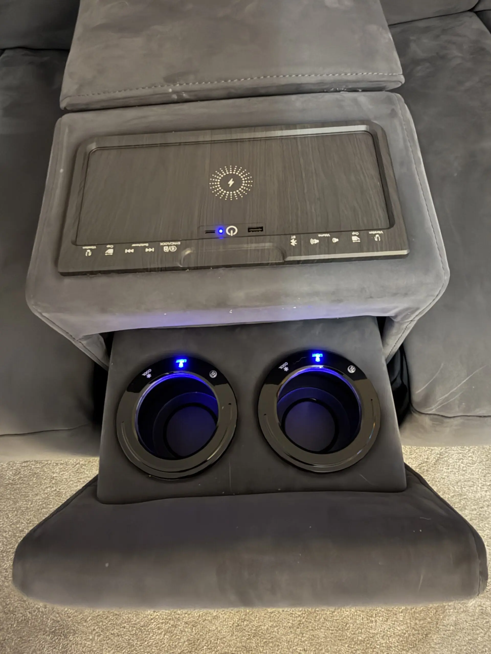 The Paramount Smart Recliner Sofa Charcoal