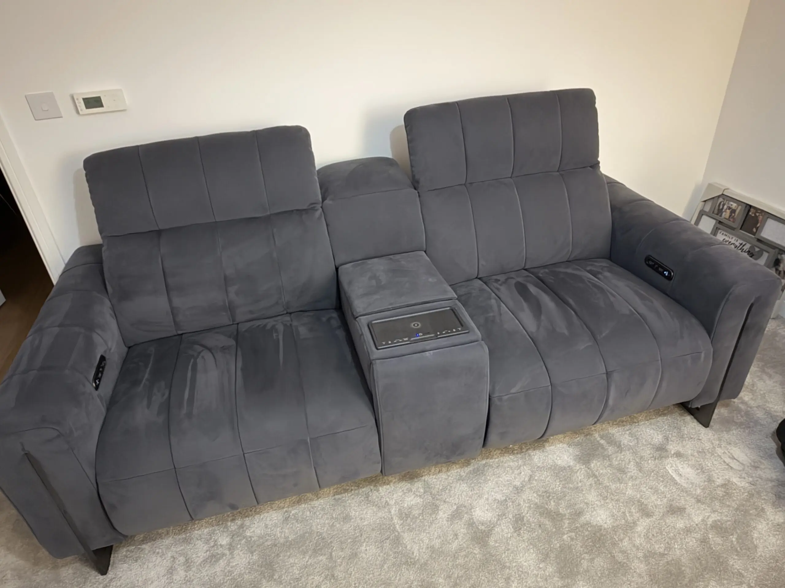 The Paramount Smart Recliner Sofa Charcoal