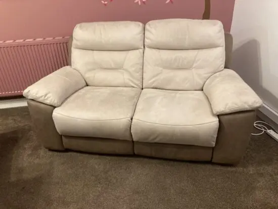 DFS 2 seater double power recliner