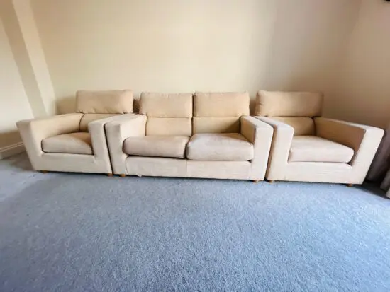 Comfy 4 seater-Beige sofa- Great Condition