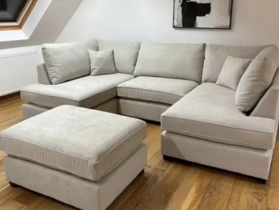 DFS Cream Orka Corner Sofa