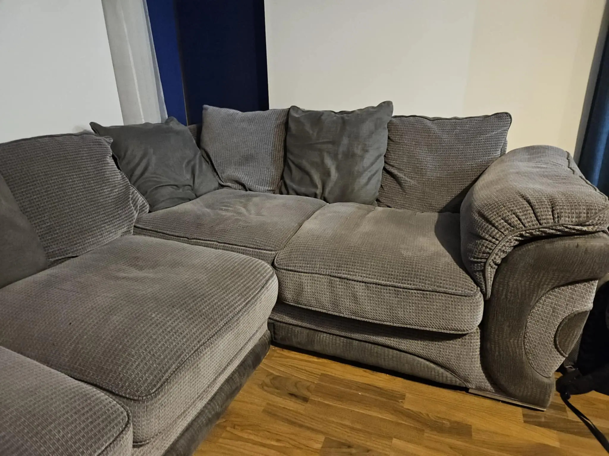 Grey corner sofa