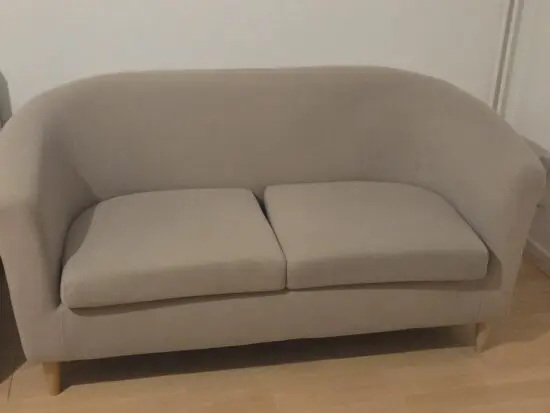 Argos home 2 set of tub 2 seater sofa light gray colour