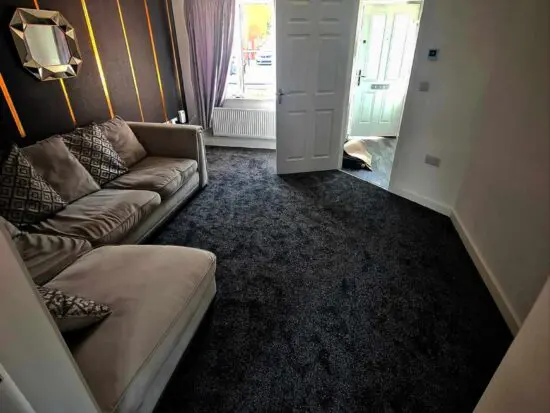 DFS Gigi Corner Sofa – Silver Velvet – Brilliant Condition (was £1200 new)