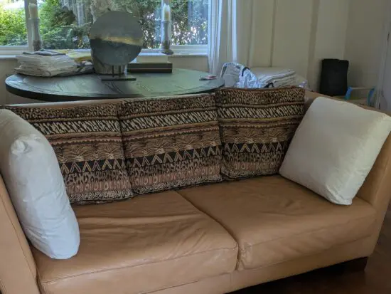 Italian leather sofa