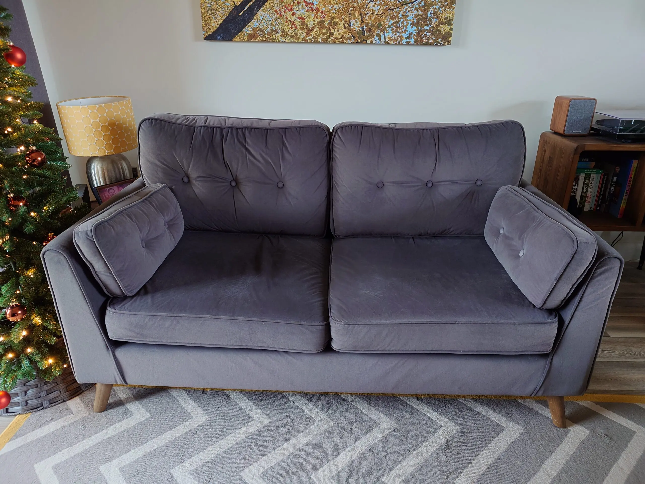 Hykkon Grey 'Will' 2 Seater Sofa