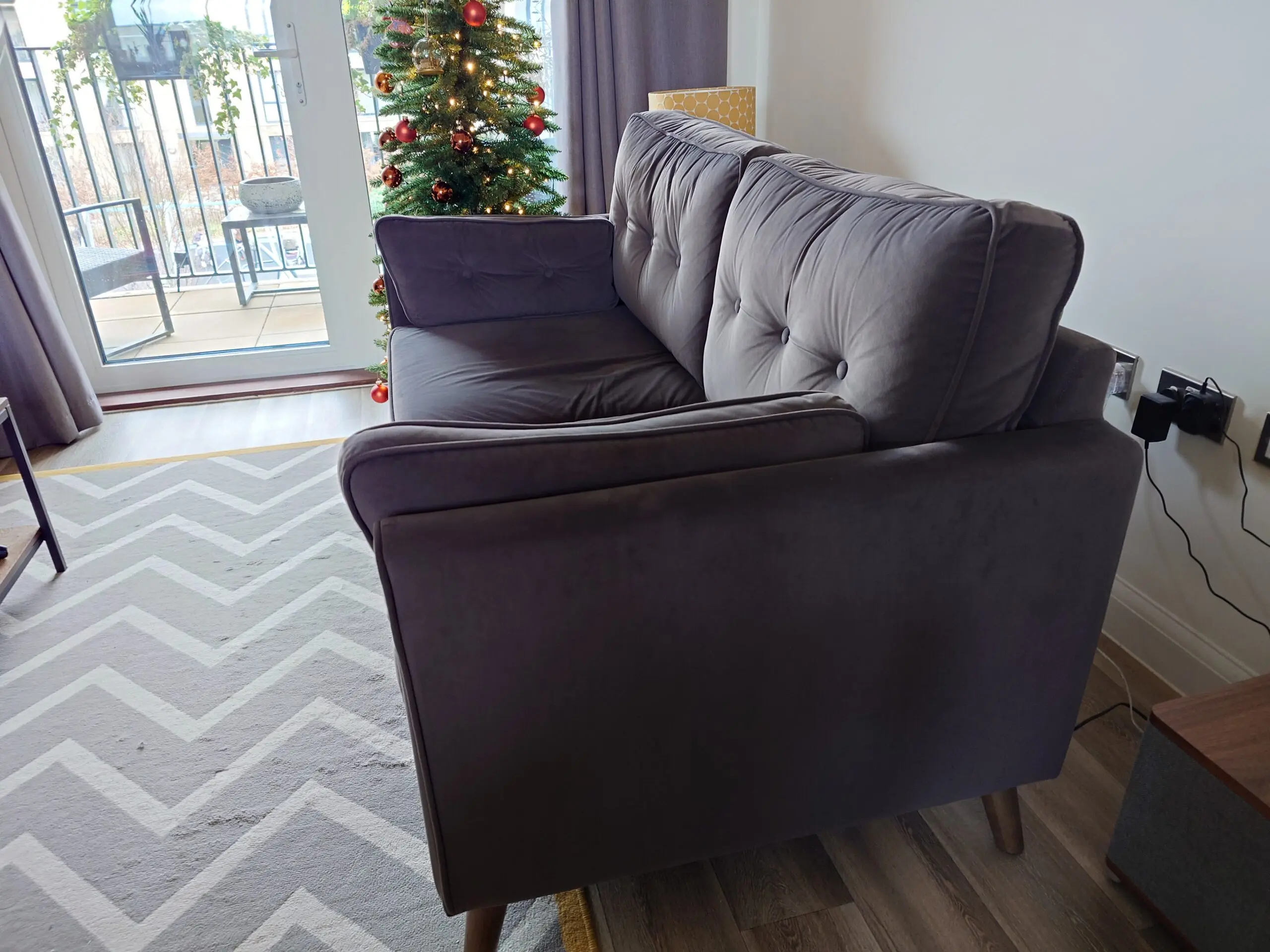 Hykkon Grey 'Will' 2 Seater Sofa