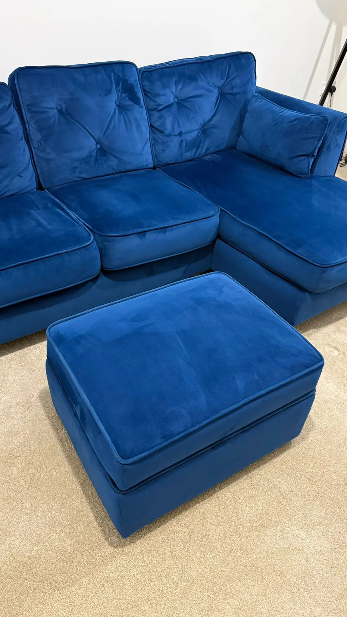 SCS Hoxton Express Maxi Sofa RHF Chaise - Malia Marine