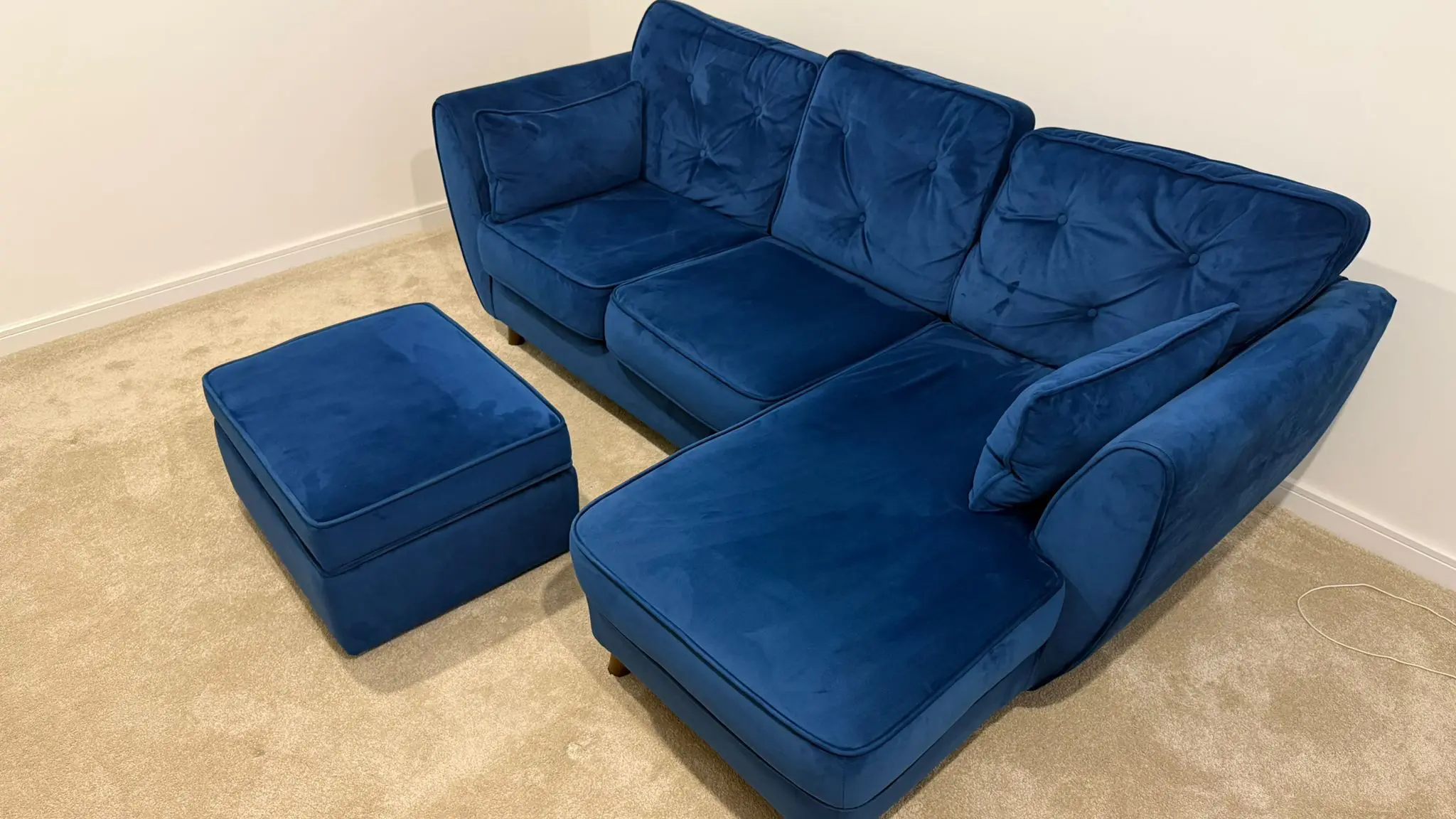 SCS Hoxton Express Maxi Sofa RHF Chaise - Malia Marine