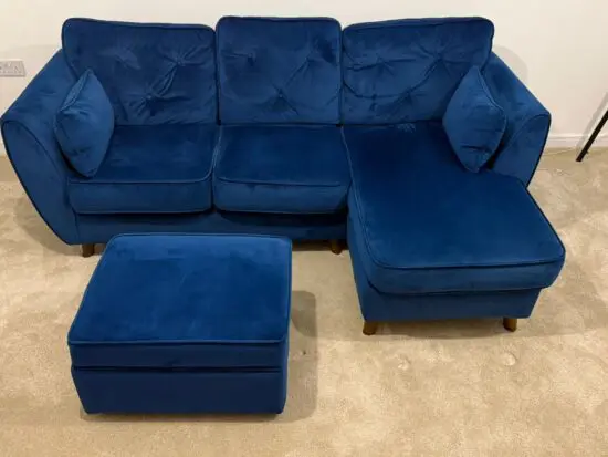 SCS Hoxton Express Maxi Sofa RHF Chaise - Malia Marine