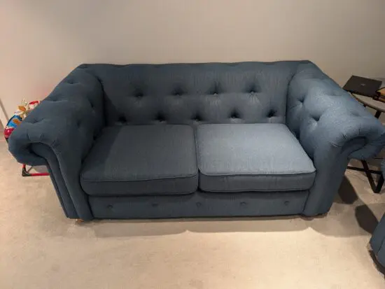 x2 two DFS Two seater and footstool