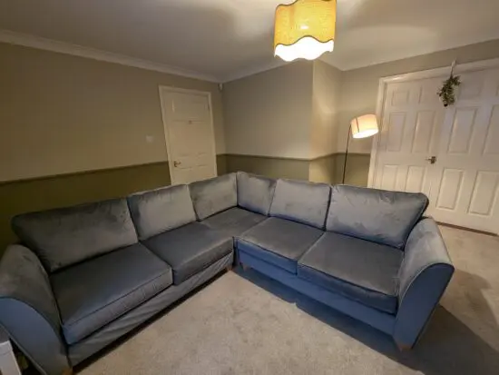 Grey sofology corner sofa