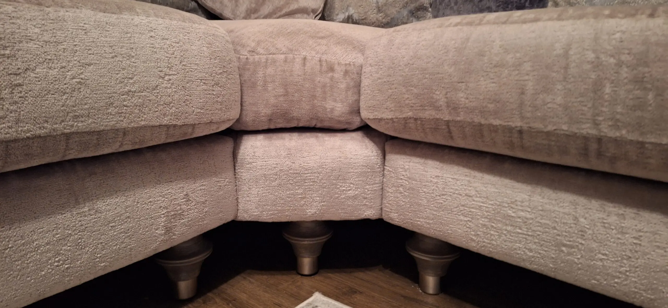 DFS Lawrie silver corner sofa excellent condition