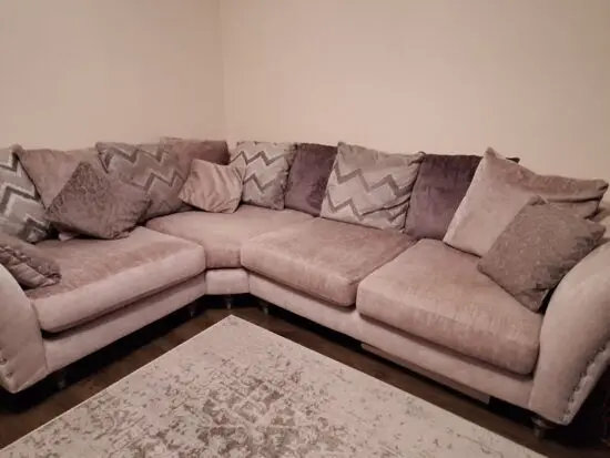 DFS Lawrie silver corner sofa excellent condition
