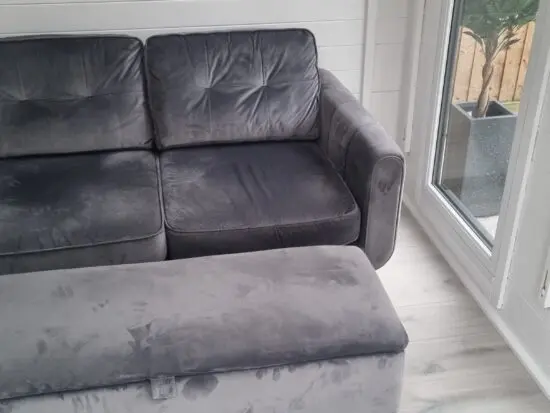 2 Seater Sofa & Matching Footstall