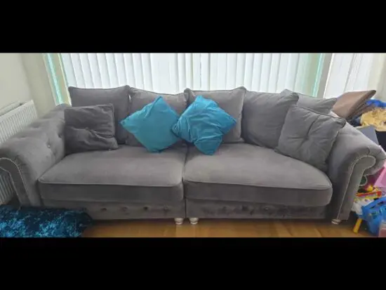 4 seater, grey, chelsea sofa